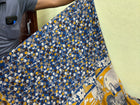 Blue Kalamkari Cotton Saree, border