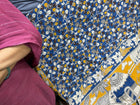 Blue Kalamkari Cotton Saree, pallu