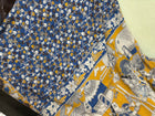 Blue Kalamkari Cotton Saree, blouse